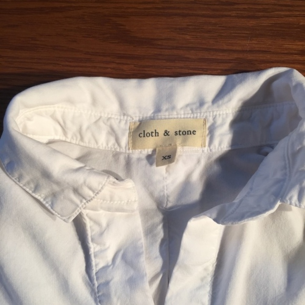 Cloth & Stone Split Back Button Up: Anthropologie - image 4